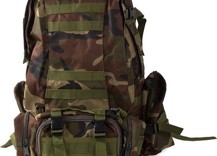 Tactical backpack 48,5 liter met 2 afneembare niertassen in camouflage groen - foto 5