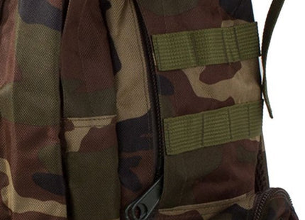 Tactical backpack 48,5 liter met 2 afneembare niertassen in camouflage groen - foto 7