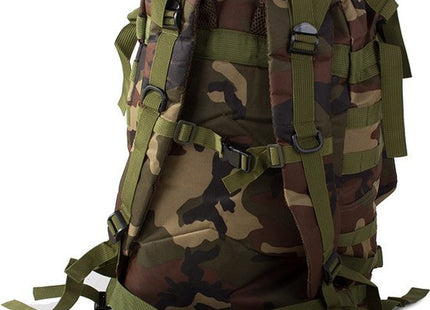 Tactical backpack 48,5 liter met 2 afneembare niertassen in camouflage groen - foto 3
