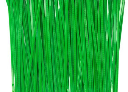 Tie wraps groen 3,6 x 200 mm, set van 100 kunststof kabelbinders - foto 3