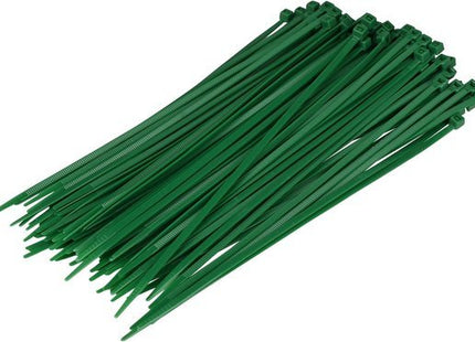 Tie wraps groen 3,6 x 200 mm, set van 100 kunststof kabelbinders - foto 2
