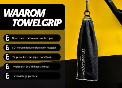 TowelGrip: Dé Vervanger van de Cable Ropes in de Gym - Levenslange Garantie - Altijd Gratis Verzending - MBDeals.nl