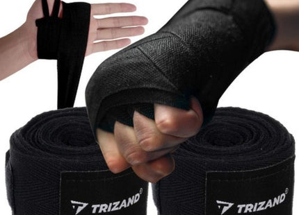 Trizand - Boksbandages - 5 Cm X 4 M - Hoogwaardige Bawełna (Katoen) - Stevige Klittenbandsluiting - MBDeals.nl