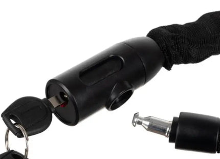 Trizand - Fietskettingslot - 90 Cm Lengte - 15 Schakels van 6 Mm - Roestvrij Staal met Textiele Hoes - MBDeals.nl