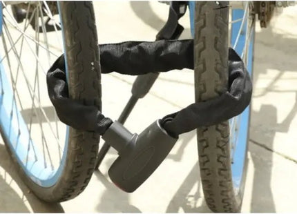 Trizand - Fietskettingslot - 90 Cm Lengte - 15 Schakels van 6 Mm - Roestvrij Staal met Textiele Hoes - MBDeals.nl