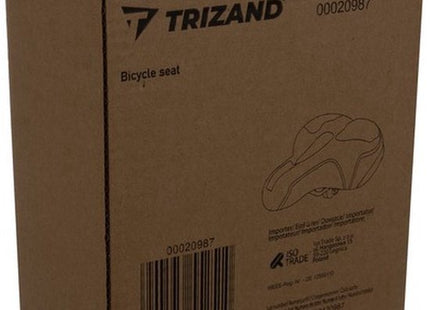 Trizand fietszadel met vering en ventilatieopening, zwart, voor heren en dames - MBDeals.nl