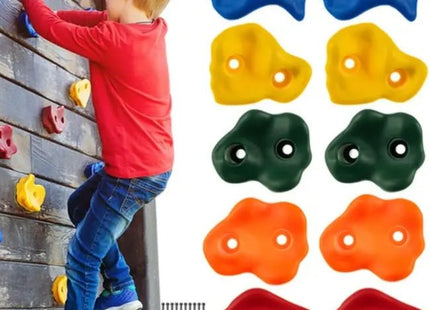 Trizand - Klimstenen - Set van 10 - Multicolor Design - Geschikt voor Binnen en Buiten - MBDeals.nl
