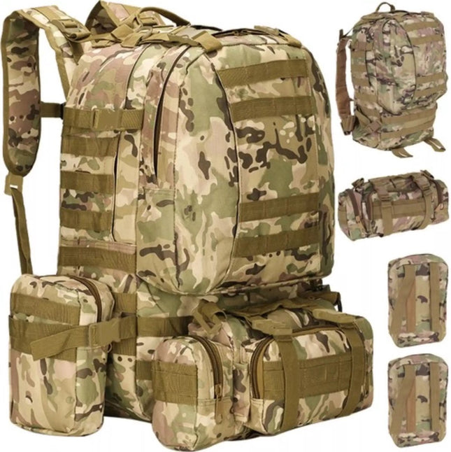 Trizand - Militaire Outdoor Sport Rugzak - 48.5L Capaciteit - Waterdicht - Verstelbare Riemen - MBDeals.nl