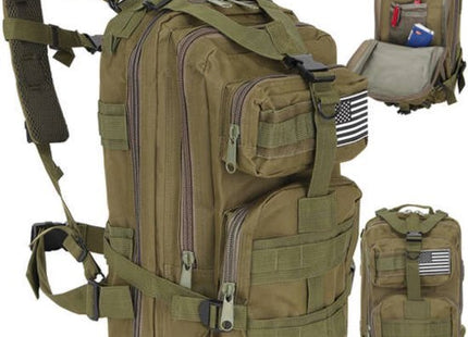 Trizand - Militaire Rugzak - 26 Liter Capaciteit - Groene Kleur - Geschikt voor Outdoor Activiteiten - MBDeals.nl