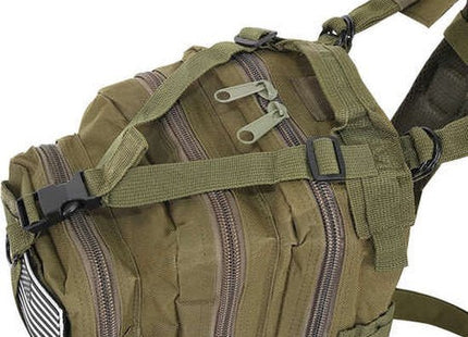 Trizand - Militaire Rugzak - 26 Liter Capaciteit - Groene Kleur - Geschikt voor Outdoor Activiteiten - MBDeals.nl