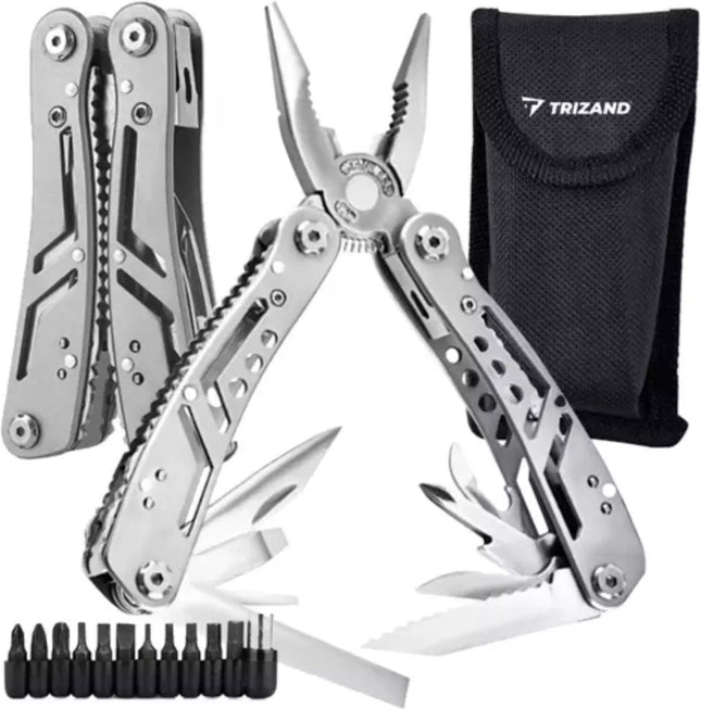 Trizand - Multitool Zakmes - 13 Functies - Inclusief Beschermhoes - RVS - MBDeals.nl