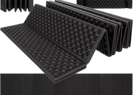 Trizand opvouwbare slaapmat 180 x 60 cm waterdicht zwart