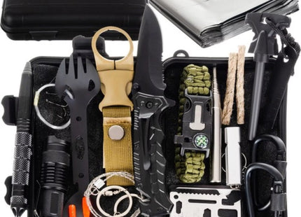 Trizand - Overlevingskit - Waterdicht - 32 - in - 1 Survivalpakket - 4 Stevige Grendels - MBDeals.nl