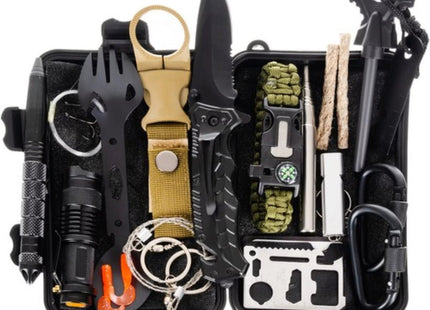 Trizand - Overlevingskit - Waterdicht - 32 - in - 1 Survivalpakket - 4 Stevige Grendels - MBDeals.nl