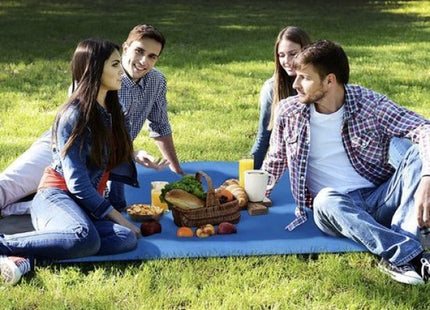 Trizand picknickkleed 208 x 208 cm waterdicht met haringen grijs-blauw - foto 6