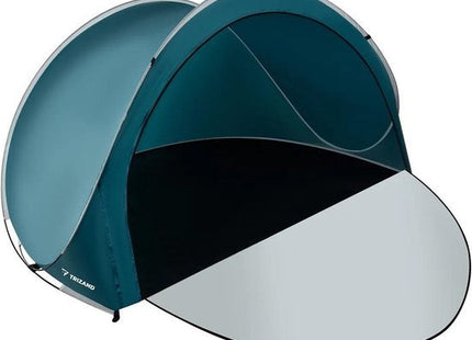 Trizand pop-up strandtent voor 3 personen blauw-wit 200 x 120 x 110 cm - foto 5