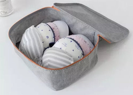 Trizand - Reisorganizer Set - Polyester - 7 Stuks - Grijs/Oranje - MBDeals.nl