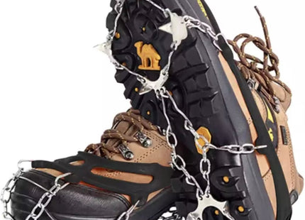 Trizand - Spikes voor Schoenen - Verstelbaar - Roestvrijstalen Kettingen - Verpakt in Rits Hoes - MBDeals.nl