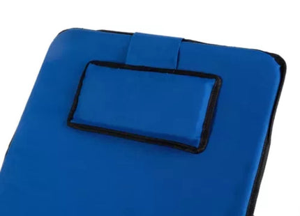 Trizand - Strandmat - Met Rugleuning en Kussen - Verstelbaar - Waterdichte PVC - Coating - MBDeals.nl