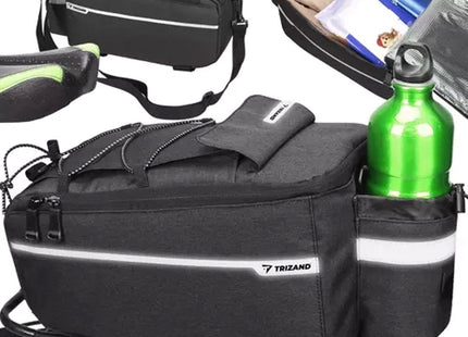 Trizand - Thermische Fietstas - Met Fleshouder - 40 X 18 X 17 Cm - Verstelbare Schouderriem - MBDeals.nl