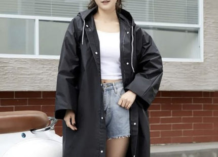 Trizand - Unisex Regenjas - One Size - Met Capuchon - Verstelbare Koordjes - MBDeals.nl