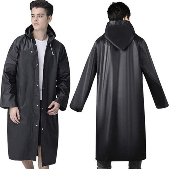 Trizand - Unisex Regenjas - One Size - Met Capuchon - Verstelbare Koordjes - MBDeals.nl