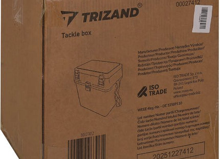 Trizand viskoffer met zitfunctie tot 140 kg zwart 38 x 34 x 21 cm - foto 6