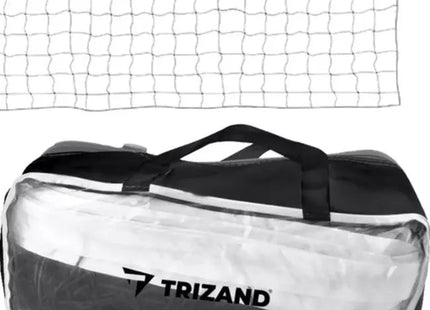 Trizand - Volleybalnet - Inclusief Draagtas - Wit/Zwart - MBDeals.nl