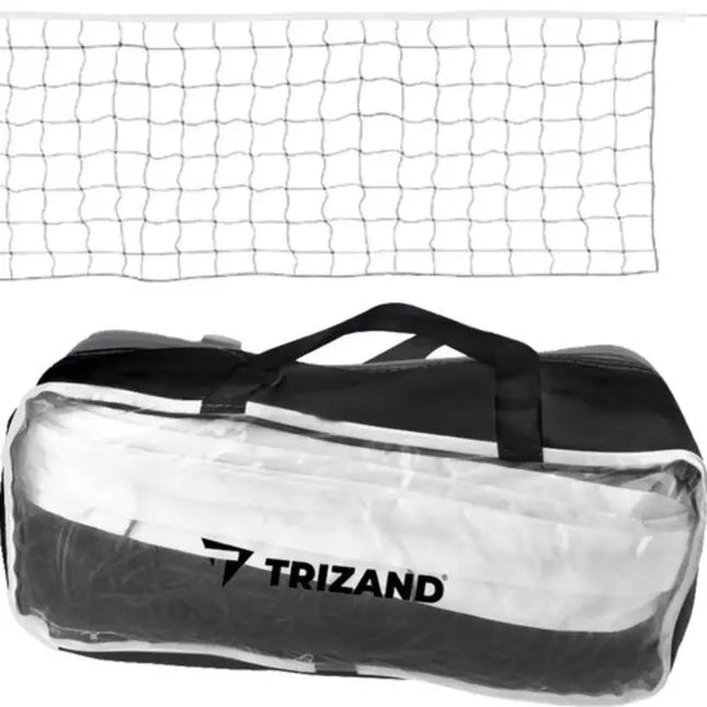 Trizand - Volleybalnet - Inclusief Draagtas - Wit/Zwart - MBDeals.nl