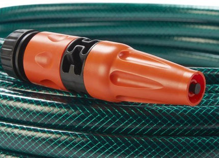 Knikbestendige groene tuinslang 20 meter met sproeikop en 2 koppelingen - foto 3