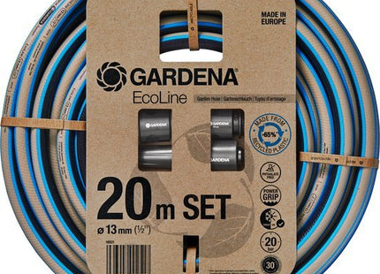 Tuinslang set 20 m, 13 mm (1/2 inch) met spuit, waterstop en koppelingen - foto 10