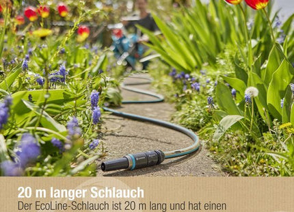 Tuinslang set 20 m, 13 mm (1/2 inch) met spuit, waterstop en koppelingen - foto 2