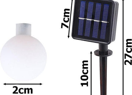 Tuinverlichting op zonne-energie, lichtsnoer 4,5 m met 20 veelkleurige leds - foto 5