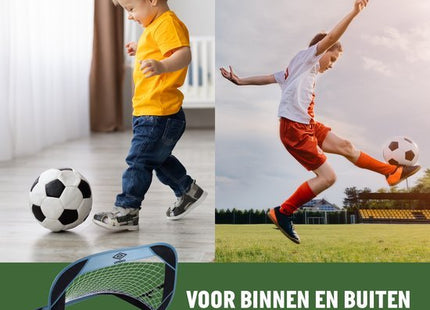 Umbro - Pop - up Voetbaldoel - 110x78x78 cm - Inclusief reistas - Blauw/Zwart - MBDeals.nl