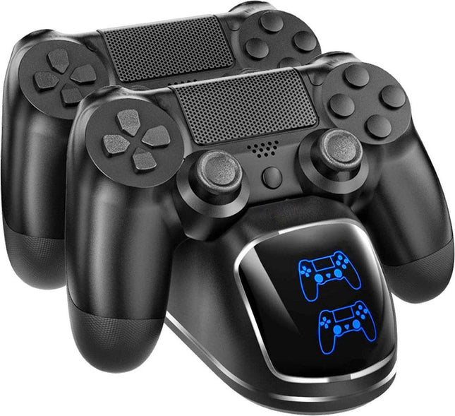 VERK GROUP - Dubbel Dock Lader voor PS4 Controllers - Laadstation PS4 - Oplaadtijd 2 - 3 uur - 120 cm Kabel - MBDeals.nl