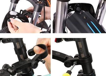 VERK GROUP – Fiets Spatbordenset – Voor - en Achterwiel – Geschikt voor Wielmaat 24 - 28 – 30 cm Voorzijde – 39 cm Achterzijde - MBDeals.nl