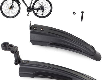 VERK GROUP – Fiets Spatbordenset – Voor - en Achterwiel – Geschikt voor Wielmaat 24 - 28 – 30 cm Voorzijde – 39 cm Achterzijde - MBDeals.nl