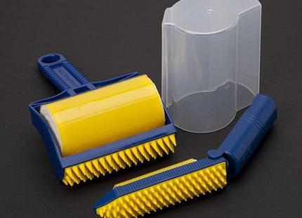 VERK Group - Kledingroller - Herbruikbaar - Afwasbaar - Opvouwbaar voor Reizen - Blauw / Geel - MBDeals.nl