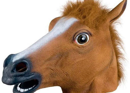 VERK GROUP - Paardenmasker - Flexibel en Zacht Latex - 42 X 21 X 28 Cm - Zicht Via Neusgaten en Mond - MBDeals.nl
