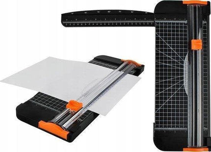 VERK GROUP – Papier Snijmachine – Snijmes voor A3, A4, B4, B5 – Nauwkeurige Schaalverdeling – Zwart – 38x16x2 cm - MBDeals.nl