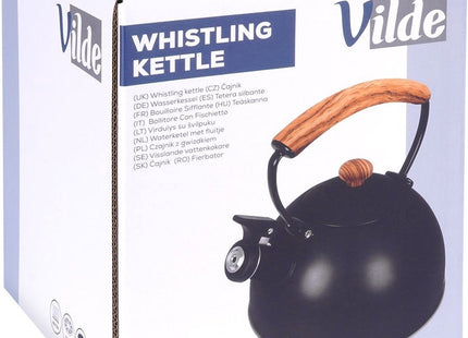 Vilde - Fluitketel - 2,5L Inhoud - Geschikt voor Alle Kookplaten - Inclusief Kantelbare Fluit - MBDeals.nl
