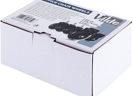 Vilde - Kantoorstoelwielen - Vloerbescherming - Eenvoudige Installatie - Set van Vijf - MBDeals.nl