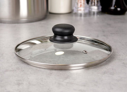 Vilde - Pan Deksel - Glas - 20cm Diameter - Bestand Tegen +200°C Hitte - MBDeals.nl
