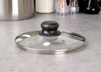 Vilde pannendeksel 18 cm van glas met stoomopening en roestvrijstalen rand - foto 7