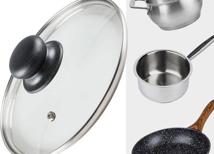 Vilde pannendeksel 18 cm van glas met stoomopening en roestvrijstalen rand - foto 4