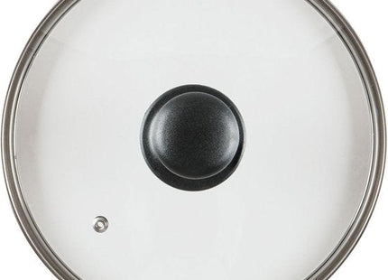 Vilde pannendeksel 22 cm van glas met stoomopening en roestvrijstalen rand - foto 2