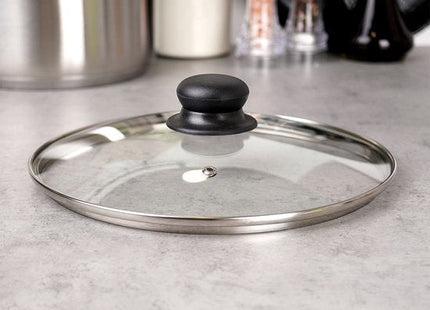 Vilde pannendeksel 24 cm van glas met stoomopening en roestvrijstalen rand - foto 7