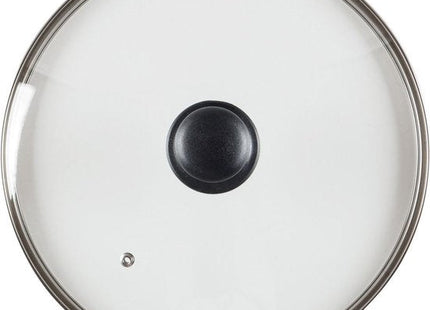 Vilde pannendeksel 28 cm van glas met stoomopening en roestvrijstalen rand - foto 3