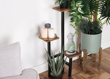 Vilde - Plantenstandaard - 4 Niveaus - Stabiel - Industriële Stijl - MBDeals.nl