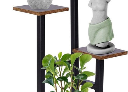 Vilde - Plantenstandaard - 4 Niveaus - Stabiel - Industriële Stijl - MBDeals.nl